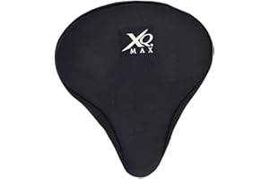 XQmax Sattelpolster mit Gel-Füllung/Gel Polsterung für Badmintonsättel, 26 x 23cm, Transparent