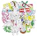 Produktbild Sanmatic RipNDip Aufkleber Pack [50pcs], Aufkleber Graffiti Skateboard Aufkleber Laptop Cartoon Gepäck Aufkleber