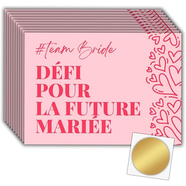 Lot De 12 Bracelets Team Mariée - Enterrement Vie Jeune Fille