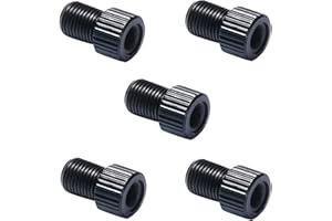 Bynccea Bicycle Presta Valve Adapter,Bike Presta to Schrader Convert French/UK to US,Inflate Tire Using Standard Pump or Air Compressor (Pack of 5)