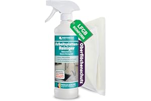 ‎HOTREGA HOTREGA Arbeitsplatten Reiniger Naturstein & Quarz Komposit 500 ml + Microfasertuch 40 x 40 cm