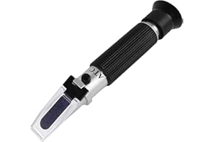 FAMINI Meerwasser Salzgehalt Refraktometer, Automatische Temperaturausgleichung Salinitäts Refraktometer, Hydrometer 0-100 PPT & 1,000-1,070 Spezifischer Schwerkraft-ATC-Refraktometer für Meerwasser Aquarien