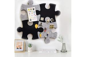 MANCO LUELLA Set of Felt Cork Board Tiles, Wall Bulletin Board Hexagon Square Circle Pin Board w/Self Adhesive to Keep Photos Memos Display Board Pads Pictures Drawing Goals Notes Colorful Foam Wall Decorative