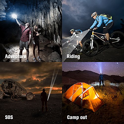 Fahrradlicht,Orinsong LED Fahrradstrahler Set mit 4 Modi, 500 Lumen USB wiederaufladbar Frontlicht 2600mAh Lithium Akku und Rücklicht Fahrrad - 6