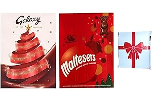 BBL BADA BUSINESS LIMITED Chocolate Advent Calendar Gift Hamper (Galaxy Advent Calendar 110g & Maltesers Advent Calendar 108g) For Kids or Adults helps countdown the days until Christmas