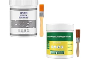 GEAANEN 2 Pezzi Rivestimento Impermeabile Definitivo,300g Colla Impermeabile Trasparente per Esterni,Sigillante Isolante Impermeabile,Sigillante Perdite Acqua,per Bagno,Piastrelle,Pareti,Toilette