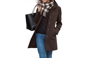 RITOSTA Abrigo Paño Mujer Invierno Elegantes Abrigos Largo Otoño Chaqueta Entretiempo Moda Gabardina Tench Coat con Botones