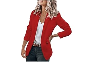 WZYYDS Tailleurs Femme Chic Et Elegant Blazer Femme Grand Taille À Manches Longues Travail Bureau Invités De Mariage Costume Formel Veste Legere Femme Automne