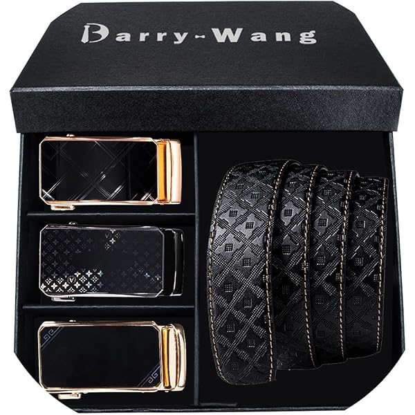 Barry.Wang Men's Ratchet Belt Buckle Only - Nickel Free Automatic Buckle For 1 3/8" Leather Straps - View #5