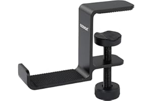 aceyoon Uchwyt na słuchawki, uchwyt na słuchawki pod biurkiem, uchwyt na słuchawki z silikonową podkładką, haczykiem, uchwytem na słuchawki do gier, torebki, parasola