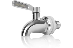 ‎SIGNSTEK Signstek Bierhahn Getränkespender Zapfhahn ersatzzapfen Edelstahl 304 Wein Saft Drehzapfhahn Wasserspender für Bierfass oder Gals 16mm