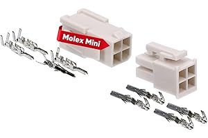 KALITEC Molex Mini-Fit Jr. Juego de conectores de 4 pines para componentes de PC Kali-2404 I Calidad industrial del distribuidor alemán