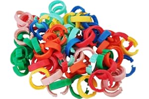 LINKUP - Cat7 26AWG Cable Identifier Coloured Rings - 7 Couleurs Assorties 10 Pièces Chacune (Pack de 70)