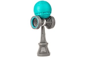 YOYO FACTORY Air Kendama – Lightweight Kendama for Tricks, Practice & Skill Development | Durable Japanese Toy for Kids & Adults - Grey/Teal