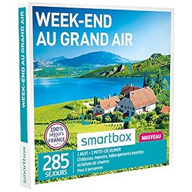 SMARTBOX – Coffret Cadeau Couple – Idée cadeau original – Weekend au grand air : 285 séjours à la campagne pour se ressourcer à deux