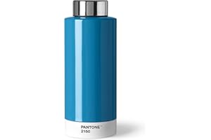 COPENHAGEN DESIGN PANTONE Blue 2150 Double Walled Stainless Steel Water Bottle with Thermal Function Leak Proof 500ml