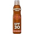 Hawaiian Tropic Glowing Protection Sunscreen Dry Oil Spray Mist, Water Resistant SPF 30 UVA plus UVB Protection Sunscreen Spray, Tropical Scent Sun Lotion with Island Botanicals, 180 ml