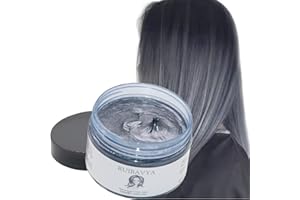RUIBAVYA Hair Color Wax Pour Hommes et Femmes Cire Colorante Cheveux Cire Capillaire Jetable Cire Cheveux Lavable Mate Gris