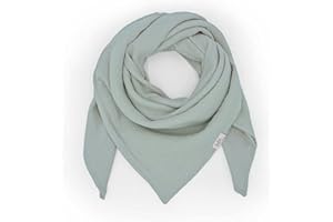 hutch&putch Musselin-Halstuch Kleinkinder 65cmx65cm - Dreieckstuch Kinder aus Bio Baumwolle - Schal für Kleinkinder - weiches Musselin Halstuch Kinder für Junge & Mädchen