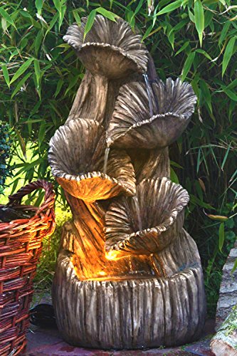 Gartenbrunnen Madera mit LED Beleuchtung Springbrunnen Brunnen Wandbrunnen SB-105 - 9