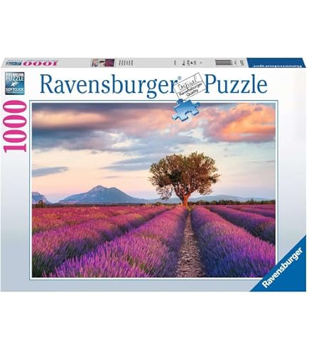 Puzzle Clementoni Campos De Lavanda 1000 Piezas – Fabricado En Italia, Imagen Sugestiva, Ideal Para Adultos
