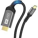 Atvoiti Cavo da USB C a HDMI 4K, Cavo USB Tipo-C a HDMI 4K intrecciato [Compatibile con Thunderbolt 3/4] per MacBook Pro/Air,