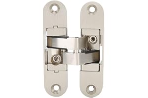 DEWIN Cerniere a scomparsa, Cerniera Porta a scomparsa Regolabile Incrociata Cerniera a Croce per Mobili a Basso Rumore Resistenza all'Usura per Porte Pieghevoli