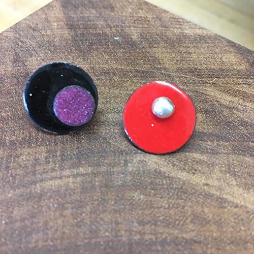 Reversible Earring Discs Vitreous Enamel Jewellery Disc Collection