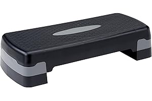 JK FITNESS【Aerobic Step JK5002 – Stepper/Pedana Aerobica Regolabile 10‑15 cm】Gradino Fitness Antiscivolo, Superficie Rubber‑Grip, Portata Fino 200 kg, Home Gym & Palestra, Allenamento Cardio