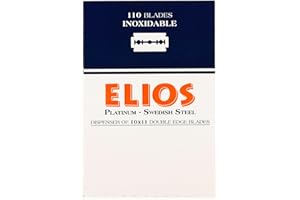 RAZOR BLADES CLUB 100 cuchillas de afeitar inoxidables de Elios