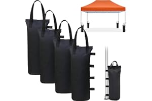 Cerkkapo Gewichte für Pavillon, 4 Stück Sandsäcke 50x20cm - 600D Oxford Verdicken Sandsack Gewichte für Pavillon, Garten, Strand, Zelt