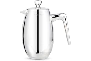 Easyworkz Nando French Press Caffettiera in acciaio inox a doppia parete coibentata, 350 ml