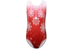 ZNYUNE Girls Ballet Leotards Colorful Flake of Snow Element Kids Gymnastics Sportwear leotards 3-12 Years