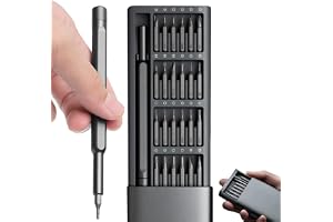 TenSteed 24 in 1 Precision Screwdriver Set, Multifunction Magnetic Driver Bit Set, Pocket Screwdriver Tool Set, Mini Screwdriver Kit, Repair Tool Kit for Electronics, Tablet, Cellphone