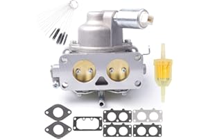 Dosens Carburetor Carb Replacement for Briggs & Stratton 796258 796227 792295 796997 V-Twin Models 40G777 40H777 44M777 44P777 44S677 Engine Lawnmower with Gasket & Carbon Dirt Jet Cleaner Tool Kit