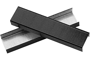 AXEWOODZ 4000 graffette nere, set di graffette standard 26/6, graffette colorate da 1/4 di pollice per forniture per casa e ufficio, 1000 graffette per confezione, 4 confezioni di graffette nere in totale