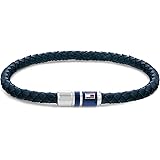 Tommy Hilfiger Jewelry Braccialetto da Uomo In Pelle Blu - 2790294
