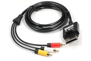 WICAREYO CHILDMORY Cord 1.8M Video Audio AV RCA video composito cavo per Xbox 360 Slim