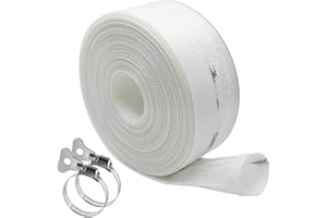 Aoyswuz 10 M Manguera Plana Ø 1 1/4 Pulgadas Manguera 32 mm, Manguera Contra Incendios para Bomba de Agua Sumergible o Bomba Aguas Sucias