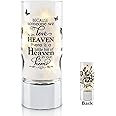 HN HAIINAA Flameless Real Wax LED Memorial Candle With Timer - Sympathy Candle For Loss Of Loved One - Remembrance Gift (6" X 4