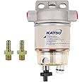 KATSU Diesel Filter Water Seperator Kit Compatible with R12T For Diesel Engines Marine Boat Trucks Tractors Electric Generators 482731