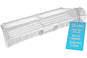 DL-pro Filtre à peluches pour sèche-linge Bosch Siemens 00652184 652184 pour Maxx Avantix Logixx iQ500 iQ300