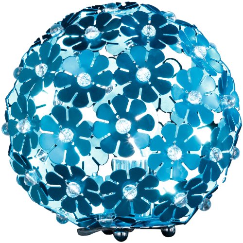 Preisvergleich Produktbild Honsel Leuchten 90621 Tischleuchte chrom / aqua Acrylkugeln klar