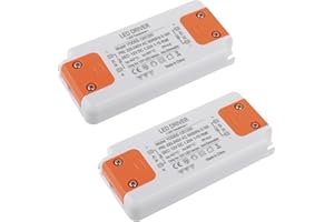 EPLZON 12V 15W LED Transformer LED Driver Compact LED Light Adapter for G4 MR16 MR11 GU4 GU5.3 LED lamps (2 Pieces)