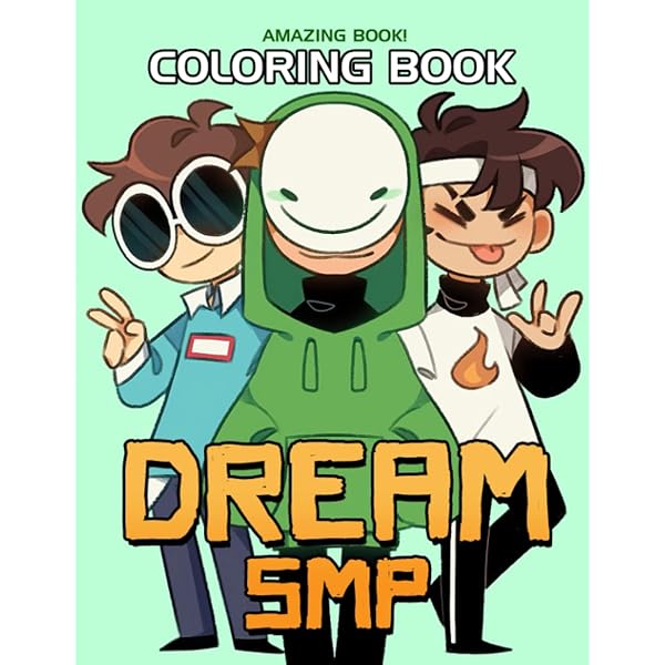 Dream SMP Sketch Book DSMP For Fan Boys Girls Teens Kids