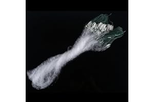 Alomejor Rete da pesca monofilamento piccolo ingranaggio gabbia da pesca mano tiro rete da pesca con galleggiante 1 x 20 m