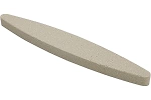 IHIGOGOFA Piedra de Afilar Grano 180, Piedra Afilar Ovalada 23 cm, Afilador de Cuchillos para herramientas de jardín Cuchillos de cocina Cinceles Hachas