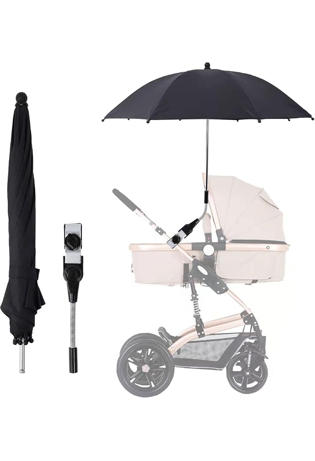 Buggy Sun Shade My Buggy Buddy Universal Sun Shade Parasol - Clip-On  Stroller Sunshade For Bugaboo & More Cute Car Sun Shades