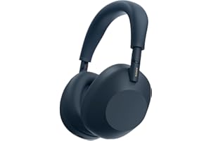 Sony WH-1000XM6 Casque sans-Fil Bluetooth à réduction de Bruit Noir, Son Hi-Res Unique, Confortable, Conception Pliable, Etui résistant, 30h Autonomie, iOS & Android - Bleu Nuit