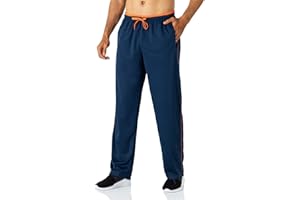 Butrends Pantalon de Jogging pour Homme Pantalon de Course léger avec Poches zippées Pantalon de Sport Taille élastique Pantalon de survêtement à Fond Ouvert